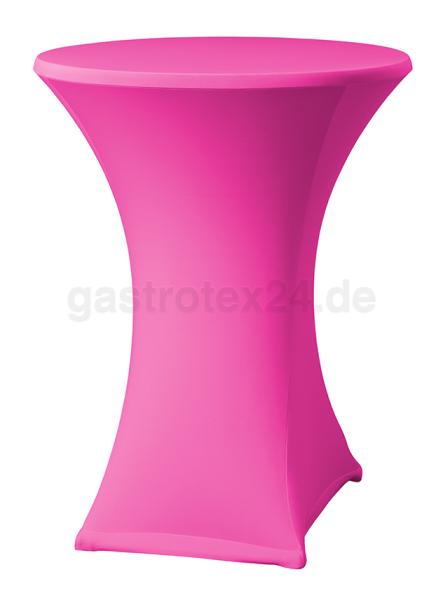 "Samba D2/D3" - Stretch-Stehtischhusse - 80-85 cm rund - für Scheren-Stehtische - Farbe: pink